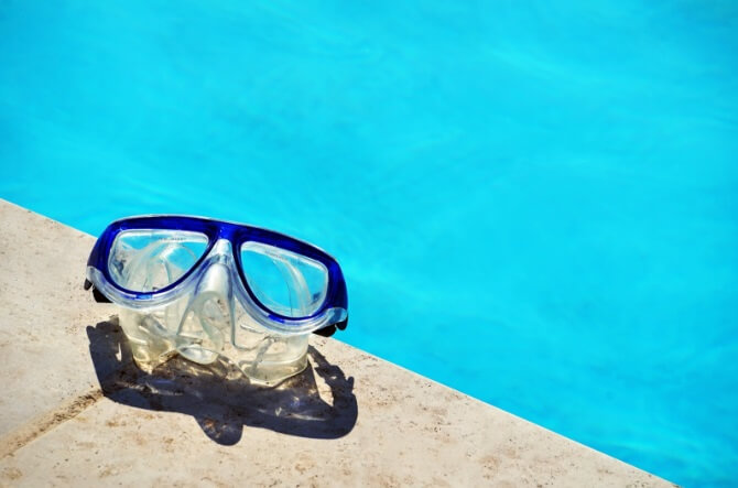 swimming glass for eye protection